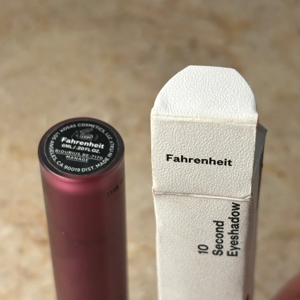 Kosas 10 Second Eyeshadow 6ml‎ Fahrenheit Burgundy Liquid DAMAGE